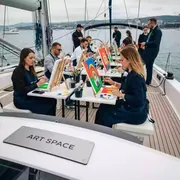 Аренда Рисование на мини холстах мастер класс на парусной регате (Сочи) — ART SPACE