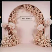 Аренда Фотозона пушистые цветы в ресторане «Магеллан» — ART SPACE