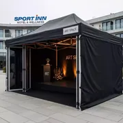 Аренда Шатер черный Expotent 8х4 м в Sport Inn Hotel & Wellness — ART SPACE