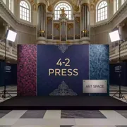Аренда Пресс волл 4х2 в Зале органной и камерной музыки — ART SPACE