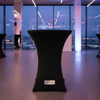 Аренда Чехол на коктейльный стол черный бифлекс в Panorama by Mercure — ART SPACE