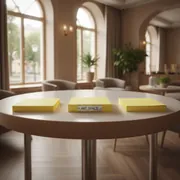 Аренда Бумага для заметок клейкая желтая Attache 38х51 мм 100 листов 3 набора в Boutique Hotel PORTUM 1905 — ART SPACE