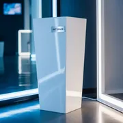 Аренда Кашпо для цветов Prosperplast Coubi Square High 4,3 л белый в ресторане «Сыроварня» — ART SPACE