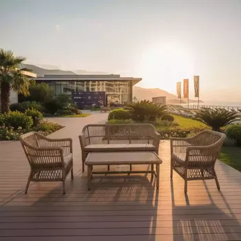 Аренда Мебельная группа плетеная Витория коричневый цвет в Rodina Grand Hotel & SPA — ART SPACE