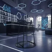 Аренда Барный стул черный металлический в усадьбе Голицына — ART SPACE
