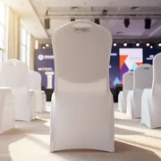 Аренда Чехол на стул 01 спандекс белый в Маринс Парк Отеле — ART SPACE