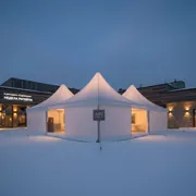 Аренда Шатер каскадный Cascade RT 18х30 в ресторане «Сыроварня» — ART SPACE