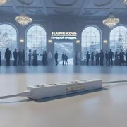 Аренда Фильтр сетевой Power Cube 3 м 6 розеток белый в казино «Сочи» — ART SPACE