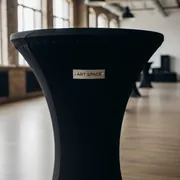 Аренда Чехол на коктейльный стол чёрный бифлекс в Сочи Парк Отеле — ART SPACE