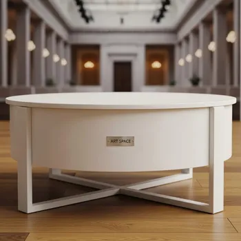 Аренда Стол журнальный Old mini White 120х75 см на Медальной площади — ART SPACE
