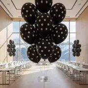 Аренда Шары с гелием горох черные 30 см в Гранд Отель Поляна — ART SPACE