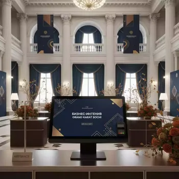 Аренда Монитор POS сенсорный NEC MultiSync LCD175MCR 17" со считывателем магнитных карт в Grand Karat Sochi — ART SPACE