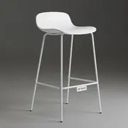 Аренда Стул барный белый Johnson White в ресторане «Магадан» — ART SPACE