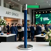 Аренда оградительных столбиков Barrier Black & Green в Сочи