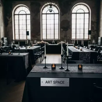 Аренда Напероны скатерти текстиль в усадьбе Голицына — ART SPACE