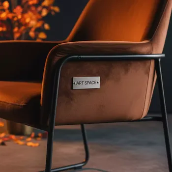 Аренда Стул Браун коричневый велюр коричневый на площадке Rosa Peak (2320м) — ART SPACE