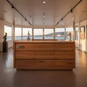 Аренда Комод лофт из массива Лалит 7 ящиков на VIP теплоходе (Морпорт Сочи) — ART SPACE