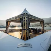 Аренда Шатер 4х8 м 32 м² премиум стальной каркас на VIP-яхте (Имеретинский порт) — ART SPACE