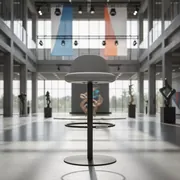 Аренда Стул Mobius Bar cross conus серый в Red Arena — ART SPACE