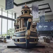Аренда Корабль пиратский надувной в Radisson Collection Paradise — ART SPACE