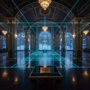 Аренда Лазерное шоу на корпоративах в ресторане «Паруса» — ART SPACE