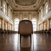 Аренда Стул пластиковый коричневый Изо в Зале органной и камерной музыки — ART SPACE