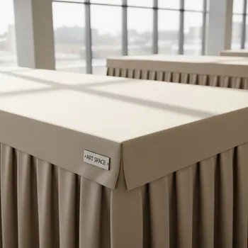 Аренда Скатерть прямоугольная Pantone 482 U бежевая в санатории «Заполярье» — ART SPACE
