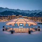 Аренда Шатер арочный октагональный 24х24 м в Radisson Hotel Rosa Khutor — ART SPACE