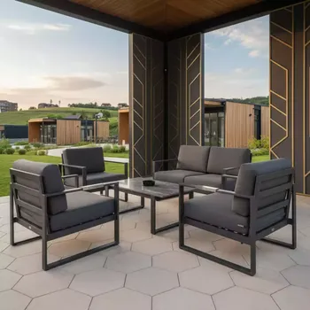 Аренда Комплект мебели Rio Patio set графит в Green Flow Hotel — ART SPACE