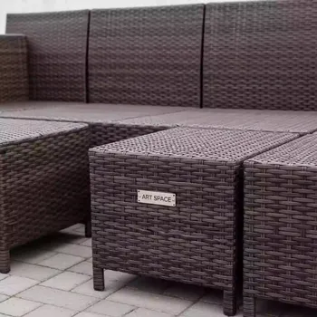 Аренда Комплект плетеной мебели T256A YC379A W53 brown 6 Pcs в санатории «Черноморье» — ART SPACE