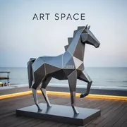 Аренда Фотозона Символ года Огненная лошадь на пляжных клубах Хосты — ART SPACE