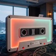 Аренда Стол фасад диджейский в форме компакт кассеты в Imeretinskiy Hotel — ART SPACE