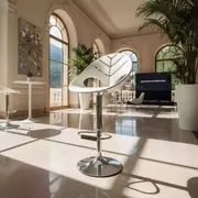 Аренда Стул барный белый Leaf в Golden Tulip Rosa Khutor — ART SPACE