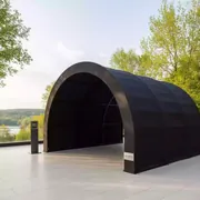 Аренда Шатер арочный Arc Tent Black 10х10 м в ресторане «Voda» — ART SPACE