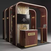 Аренда Стенд Isoframe Wave из 8 модулей Maxi с держателем LCD в комплексе «Дагомыс» — ART SPACE