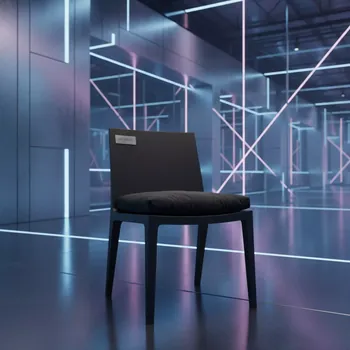 Аренда Стул УНИСОН черный с черной габардиновой подушкой в Alpha Sirius — ART SPACE