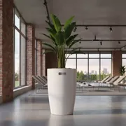 Аренда Кашпо для цветов Prosperplast Tubus белое в Novotel Resort — ART SPACE