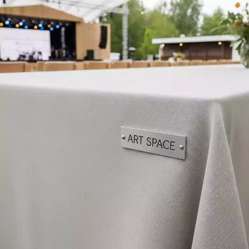 Аренда Скатерть прямая широкая матин экрю в санатории «Русь» — ART SPACE