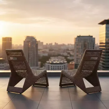 Аренда Комплект плетеной мебели T282BNT Y35B W2390 brown 2 штуки в Panorama by Mercure — ART SPACE