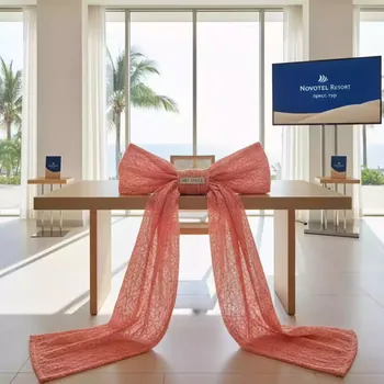 Аренда Бант коралловый 13х240 см в Novotel Resort — ART SPACE
