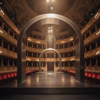 Аренда Сцена арочная 4х3 металлик в Зимнем театре — ART SPACE