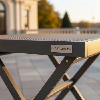 Аренда Стол раскладной Lyon Rattan Table графит на вилле «Анна» — ART SPACE