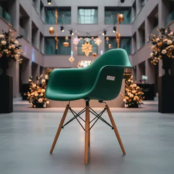Аренда Стул дизайнерский Eames стиль DSW зеленый в Courtyard by Marriott Sochi — ART SPACE