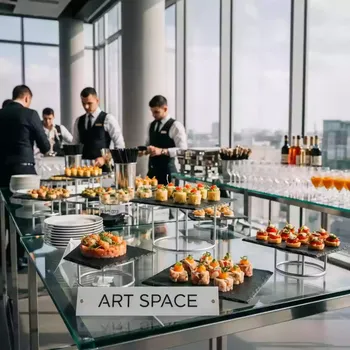 Аренда Кейтеринг на Новый год в МФК «Горный» — ART SPACE
