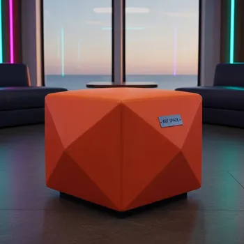Аренда Пуф оранжевый Cube на теплоходе «Дагомыс» — ART SPACE