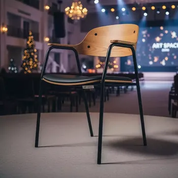 Аренда Стул с подлокотниками спинка дерево ножки металл Kato в Swissôtel Resort Sochi Kamelia — ART SPACE