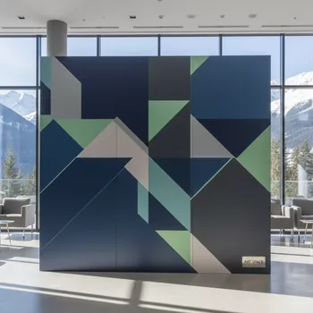 Аренда Панно на пластике из 3 кусков 3 мм 147х300 см в Golden Tulip Rosa Khutor — ART SPACE