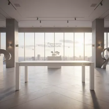Аренда Стол белый Лидер 2 2000х900 в Panorama by Mercure — ART SPACE