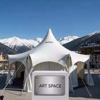 Аренда Конструкция тентовая Barbieri Onda белая 4х4 м в Radisson Hotel Rosa Khutor — ART SPACE