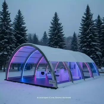 Аренда Шатер арочный Top 6х6 м в санатории «Сочи» — ART SPACE